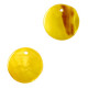 Muschel Anhänger Süßwasserperlmutt rund 8mm Spectra yellow